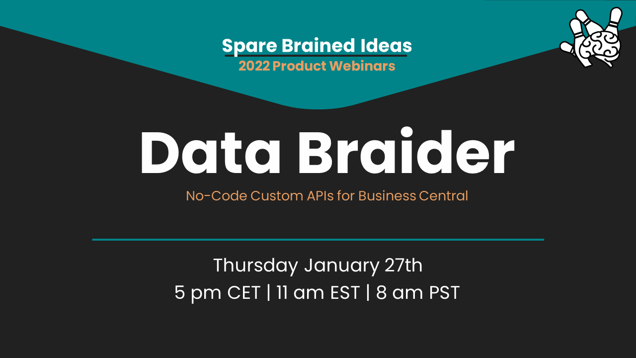 Data Braider webinar announcement.